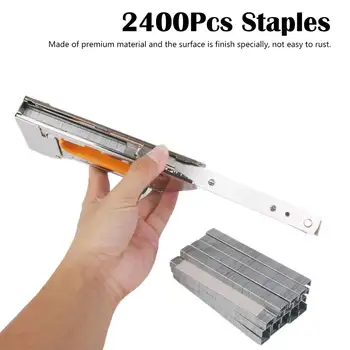 

Manual Code Nail 2400 Pcs Door Shaped Staples 10x6.5mm Nails For Staple Gun Stapler Drop Ship Support U-shaped