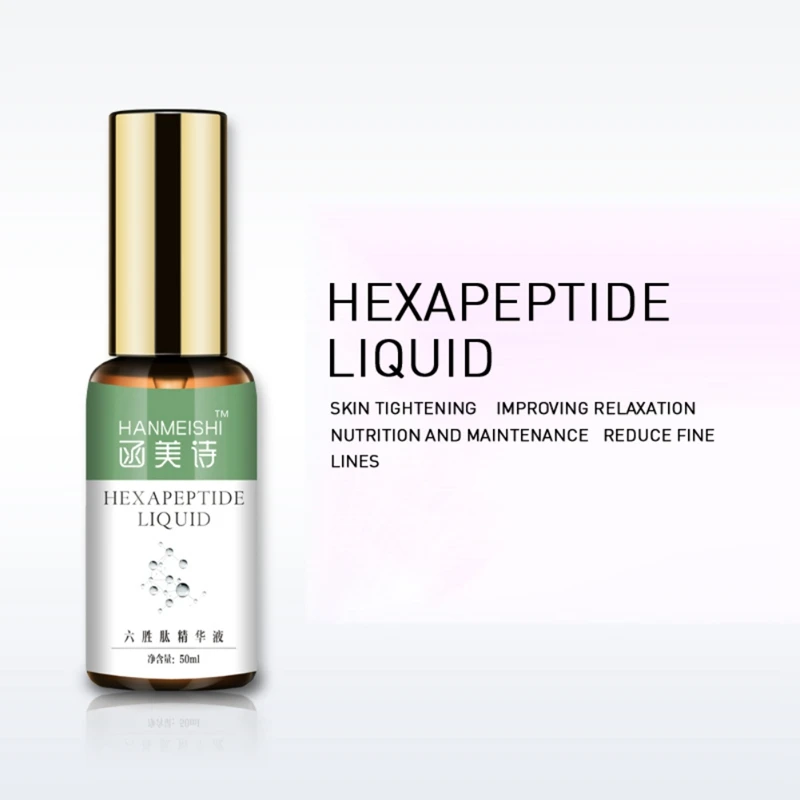 

50ml Hexapeptide Liquid Face Serum Anti-Wrinkle Moisturizing Hydrating Essence Liquid Lifting Firming Skin Care