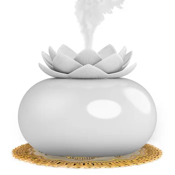 

200ml Ceramic Ultrasonic Aroma Humidifier Air Diffuser Lotus Purifier Atomizer Essential Oil Diffuser Professional New N11