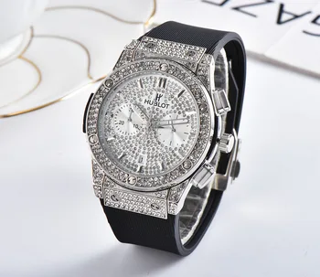 

NEW HUBLOT Luxury Brand quartz Mens Watches Quartz Watch Stainless Steel Strap men's wristwatch classic business dress watch