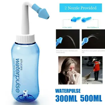 

New Fashion 500ml Nasal Pressure Sinus Allergie Relief Rinse Neti Pot Nose Wash Clean Bottle