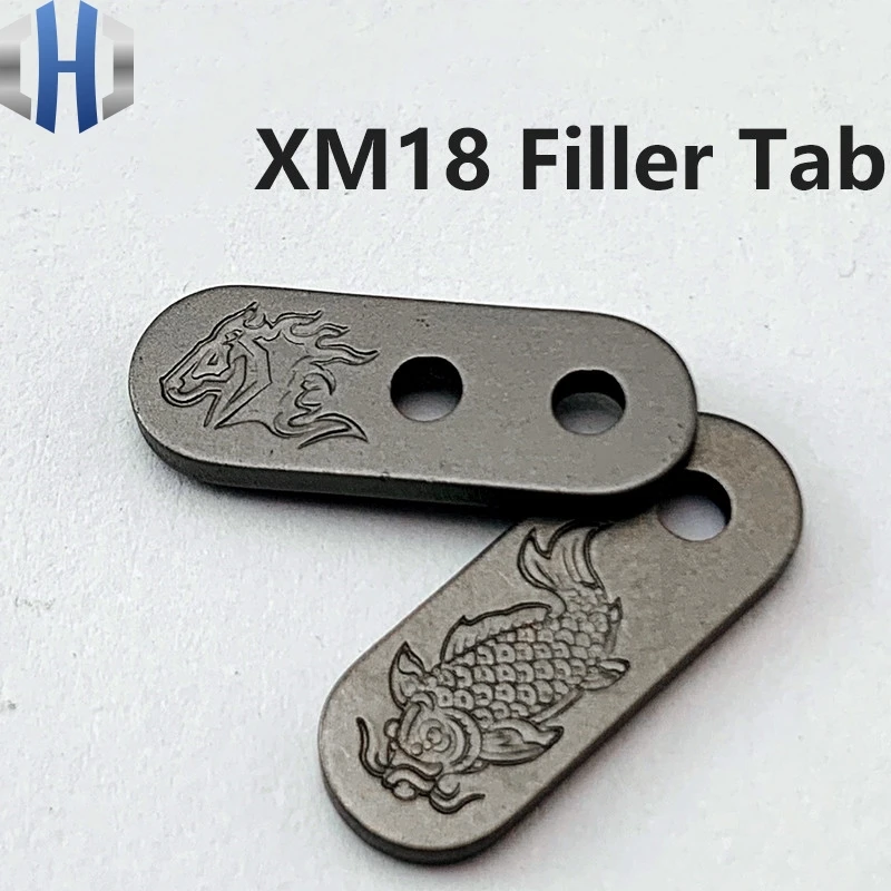 XM18/XM24 Filler Tab Back Clip Filler Bracket Titanium Alloy XM-18 Knife Back Clip