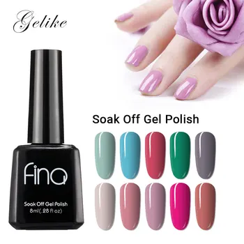 

Gel Polish 8ml Soak Off UV Gel Nail Polish Nail Art Gel Varnish Semi Permanent Base Top Coat UV LED Gel