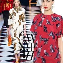 Натуральный шелк эластичная сила сатин Прекрасный маленький Kitty90% шелк 10% спандекс 19 momme