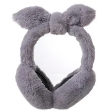 Зимние наушники для женщин, мягкие, плотные, милые, плюшевые, с бабочкой, завязываются, защита, уши, зимние, теплые, регулируемые, наушники, 19DEC18