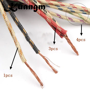 

Kuangm Hifi 5M Wire 3mm Hi-End AMP VCD DVC CD plater power cord Speaker Audio Bulk cable
