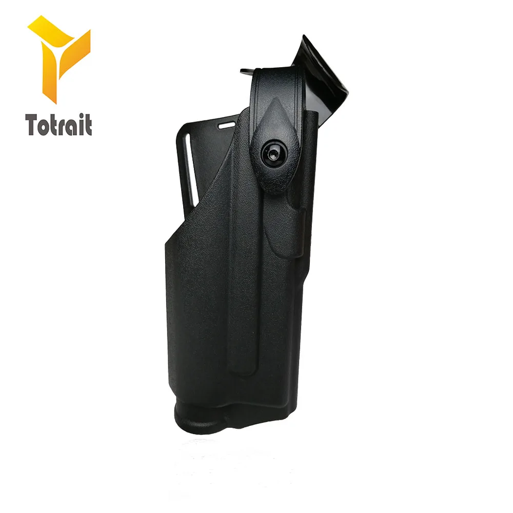 black TOtrait тактический охотничий подходит для Glock17 пистолет боевой регулируемый поясной подшипник фонарик страйкбол пистолет ремень аксессуары для кобуры - Цвет: black