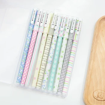 

Direct Selling Japanese And Korean Office Stationery Creative Neutral Pen Set With 10 Lovely Signature Pen Neutral Pen