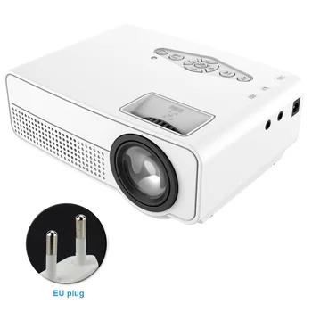 

LED Light Media Player Entertainment Mini Projector Watching Movie Audio 1080P TV Beamer For Smartphone With Remote Control