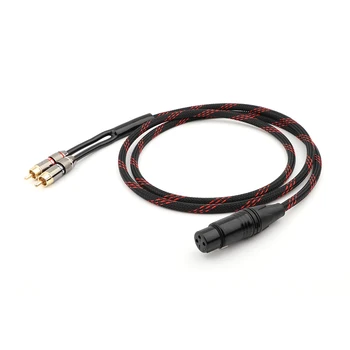 

Yter Hifi Canare XLR FEMALE to 2RCA Audio Cabler PC Mobilephone Amplifier Interconnect High Quality XLR Male to RCA Cable