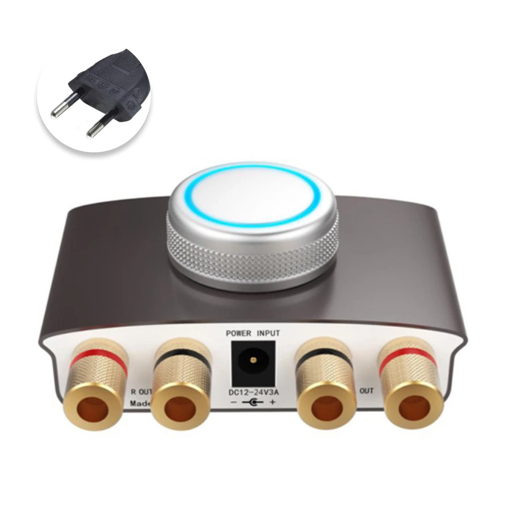 TPA3116 усилитель Bluetooth V4.2 алюминиевый сплав мини HIFI светодиодный индикатор цифровой аудио низкий уровень шума универсальная мощность стерео USB вход