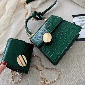 

Stone Pattern PU Leather Crossbody Bags For Women 2020 Designer Small Handbags Chain Shoulder Messenger Bag Mini Ladies Hand Bag