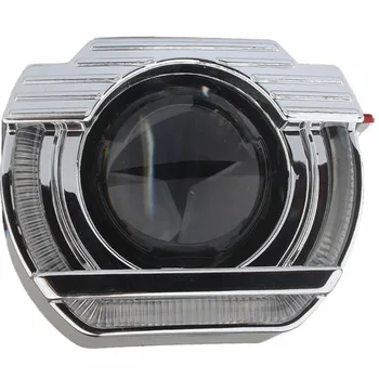 

LED Running Lights DRL Angel Eyes HID Bi xenon Projector Lens 2.5" Headlights H1 H4 H7 Car Retrofit Headlamp APP RGB Devil Eyes