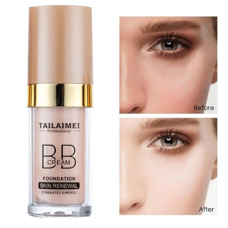30ml BB Cream Moisturizing Hydrating Foundation Cream Long Lasting Liquid Cover Face Concealer Waterproof Makeup Base Cosmetic