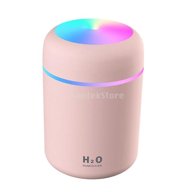 300ml Electric Air Humidifier Aroma Oil Diffuser USB Cool Mist Sprayer with Colorful Night Light for Home Car
