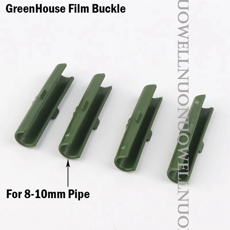 50Pcs 8mm Plastic Pipe Tube Fasten Clamp Greenhouse Film Clip Sail Insect Net Parasol Net Attachment Clip shade Fixing tools