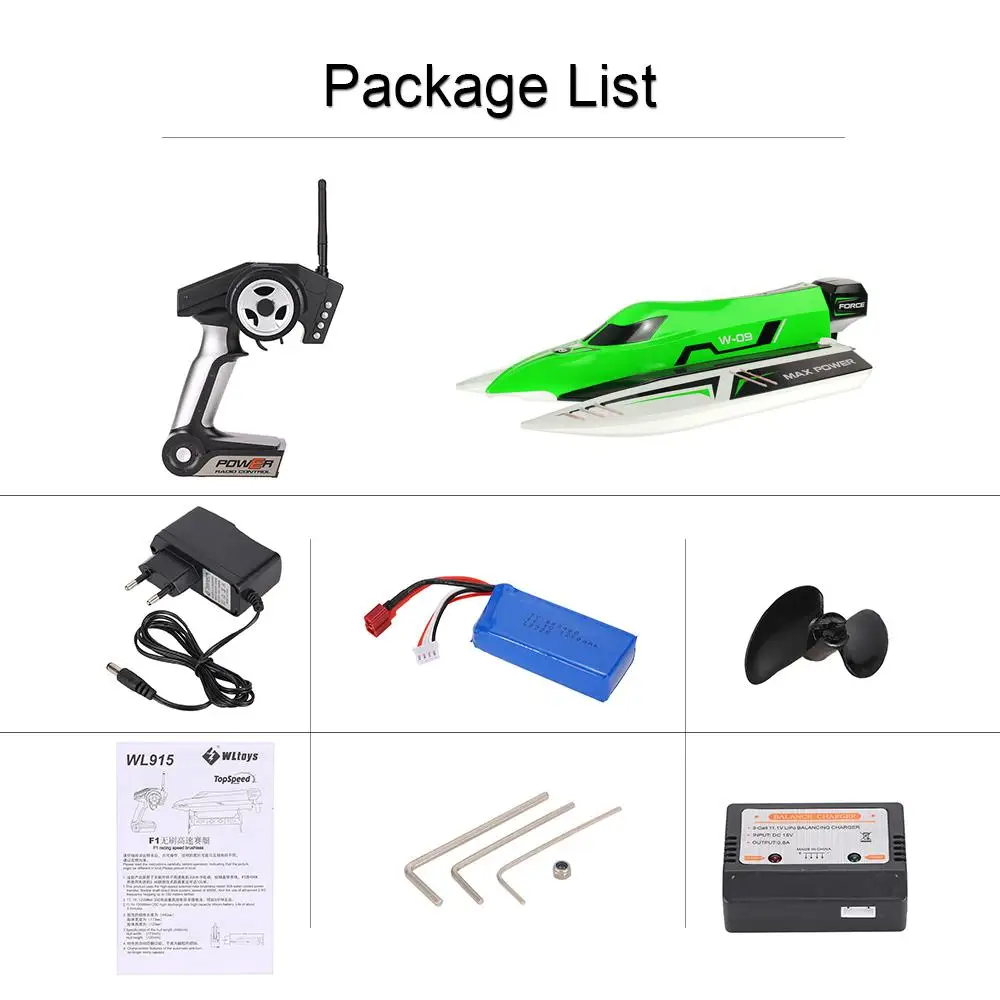Wltoys WL915 2.4Ghz 2CH F1 Brushless High Speed Racing RC Boat Model Speedboat Kids Gifts RC Toys with 3S 11.1V LiPo Battery Wltoys WL915 2.4Ghz 2CH F1 Brushless High Speed Racing RC Boat Model Speedboat Kids Gifts RC Toys with 3S 11.1V LiPo Battery