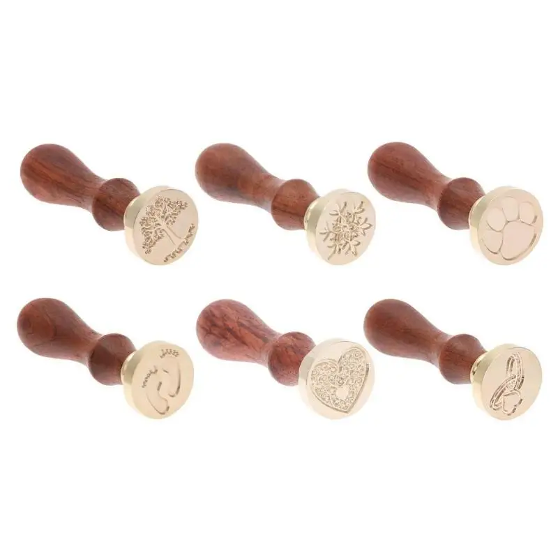

Copper Head Wax Sealing Stamp DIY Envelope Card Decor Metal Sealing Wax Seal Stamp for DIY Wedding Invitations Decor Seal