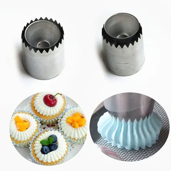 

Sulta Ne Ring Cookies Mold Icing Piping Nozzles Sultan tube Stainless Steel Russian Cake Pastry Tips Dessert Decorators