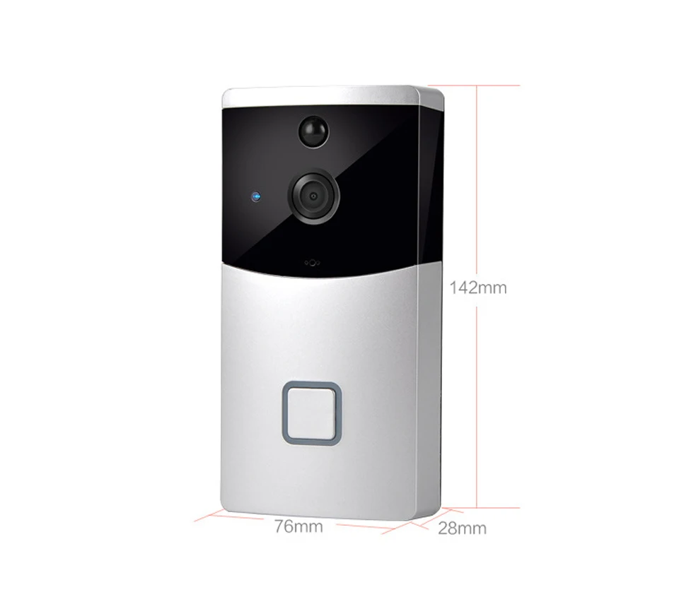 CUSAM iCSee Smart Video Doorbell Camera Wireless WiFi Home Security Door Bell Two-way Audio Intercom Record Monitor Night Vision