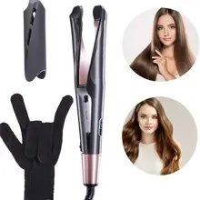 2 в 1, завивка волос, Парикмахерская, выпрямитель для волос, бигуди, Профессиональное выпрямление волос, утюг для салона, кудрявые железные бигуди