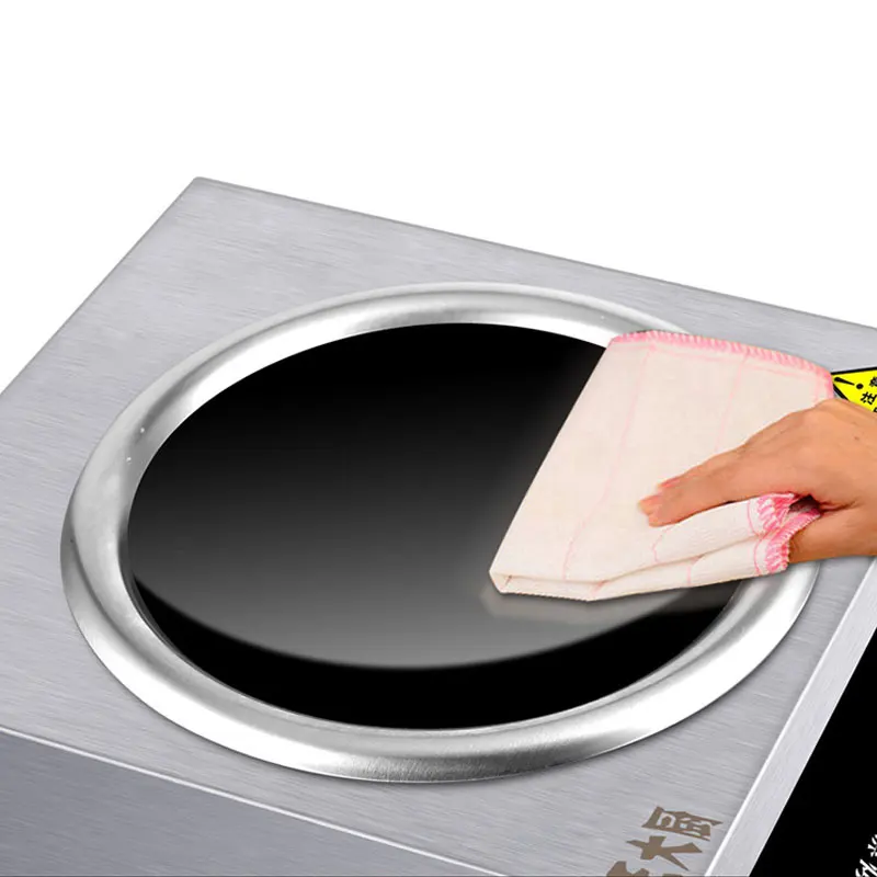 Cuisinière à Induction commerciale 5000w haute puissance Concave Surface vaisselle cuisson cuisinière électrique cuisinière WDC5000WB2