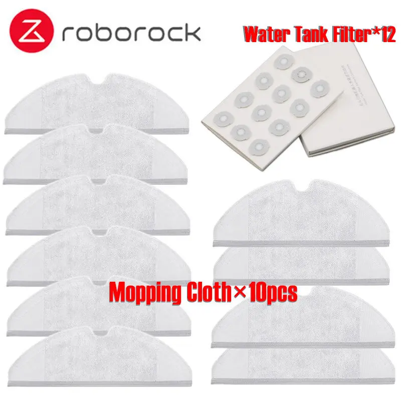 

Suitable for Xiaomi Roborock S50 S51 Robot Vacuum Cleaner 2 Spare Parts Kits Mopping Cloth Water Tank Filter Replacemen