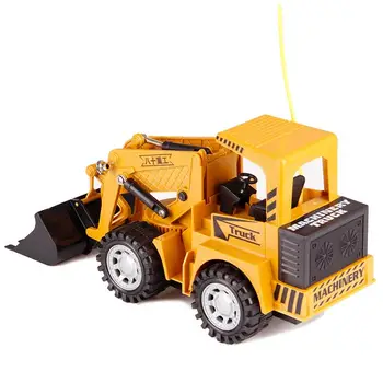 

Remote Control Toy RC Truck 5CH Full-function Remote Control Excavator Bulldozer Construction Site Car For Children Gifts