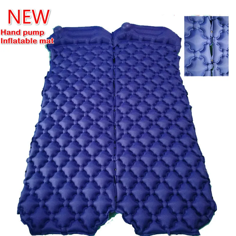 

Hand-Press Inflatable Camping Mat For Sleeping Double Sleeping Pad Compact Lightweight Backpacking Mattress For Tent Outdoors