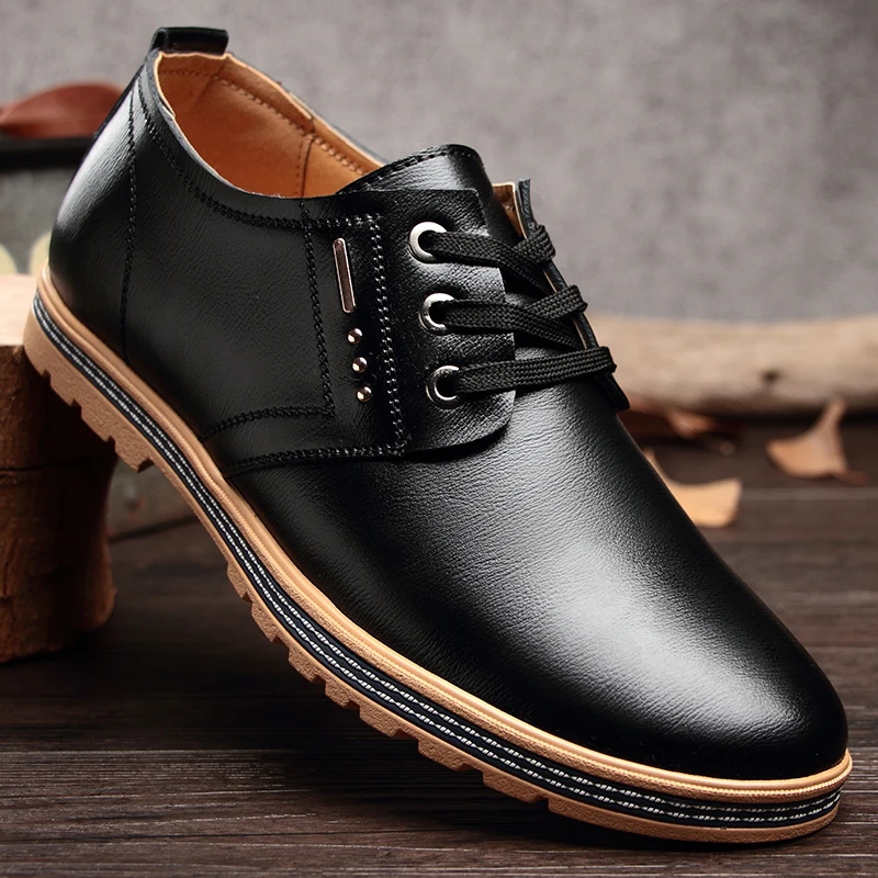 

England Cowhide brogue Shoes men Lace-up Pointed Toe Cowhide Leather Shoes Men's Business Men Shoes outdoor Men Dress Shoes