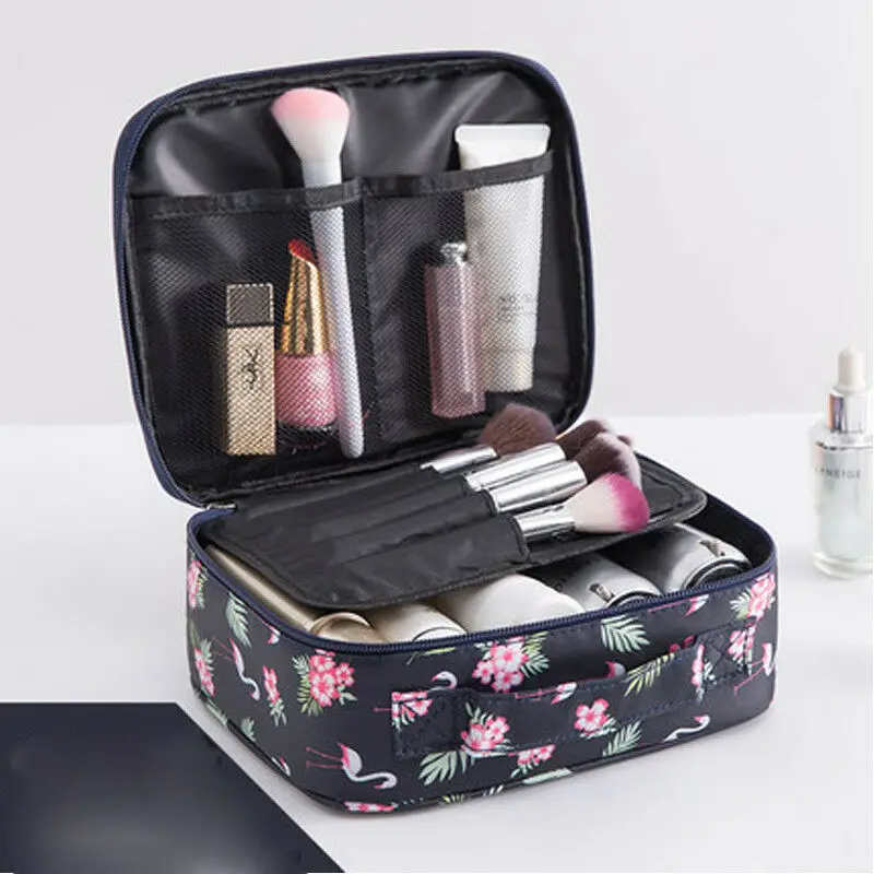 

2019 Zipper Man Women Makeup bag nylon Cosmetic bag Case Make Up Organizer Toiletry bag kits Storage Travel Wash Pouch