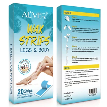 

Double-sided 20 Stickers Depilatory Wax Paper Disposable Armpits Hands Whole Body Hair Removal Product D2