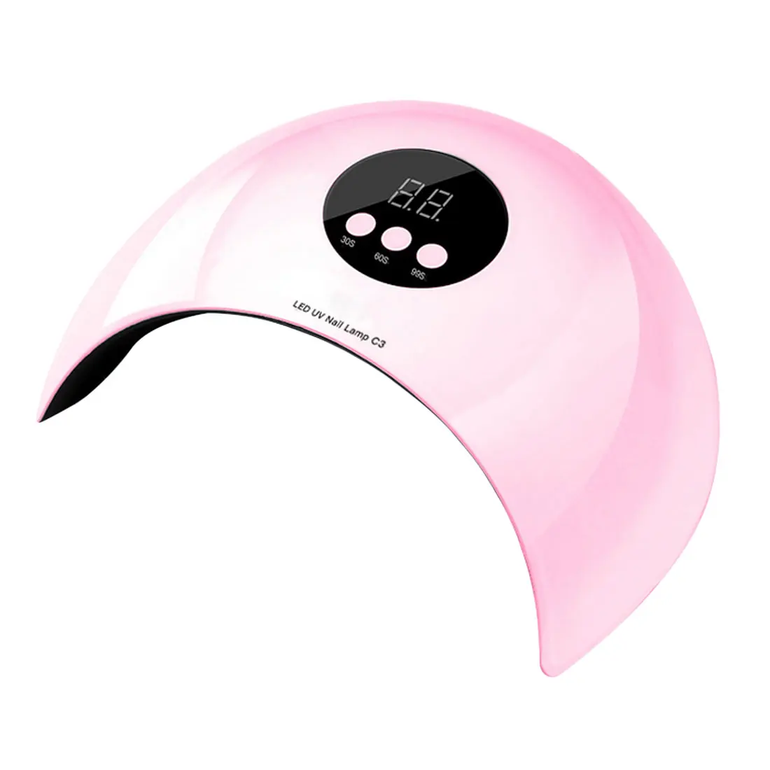36W Pink 48/36 Вт Сушилка для ногтей Светодиодная УФ-лампа для ногтей Гель-лак леча светильник с нижней 30 s/60 s таймер лампа для ЖК-дисплея для лака для ногтей, сушилка - Цвет: 36W Pink