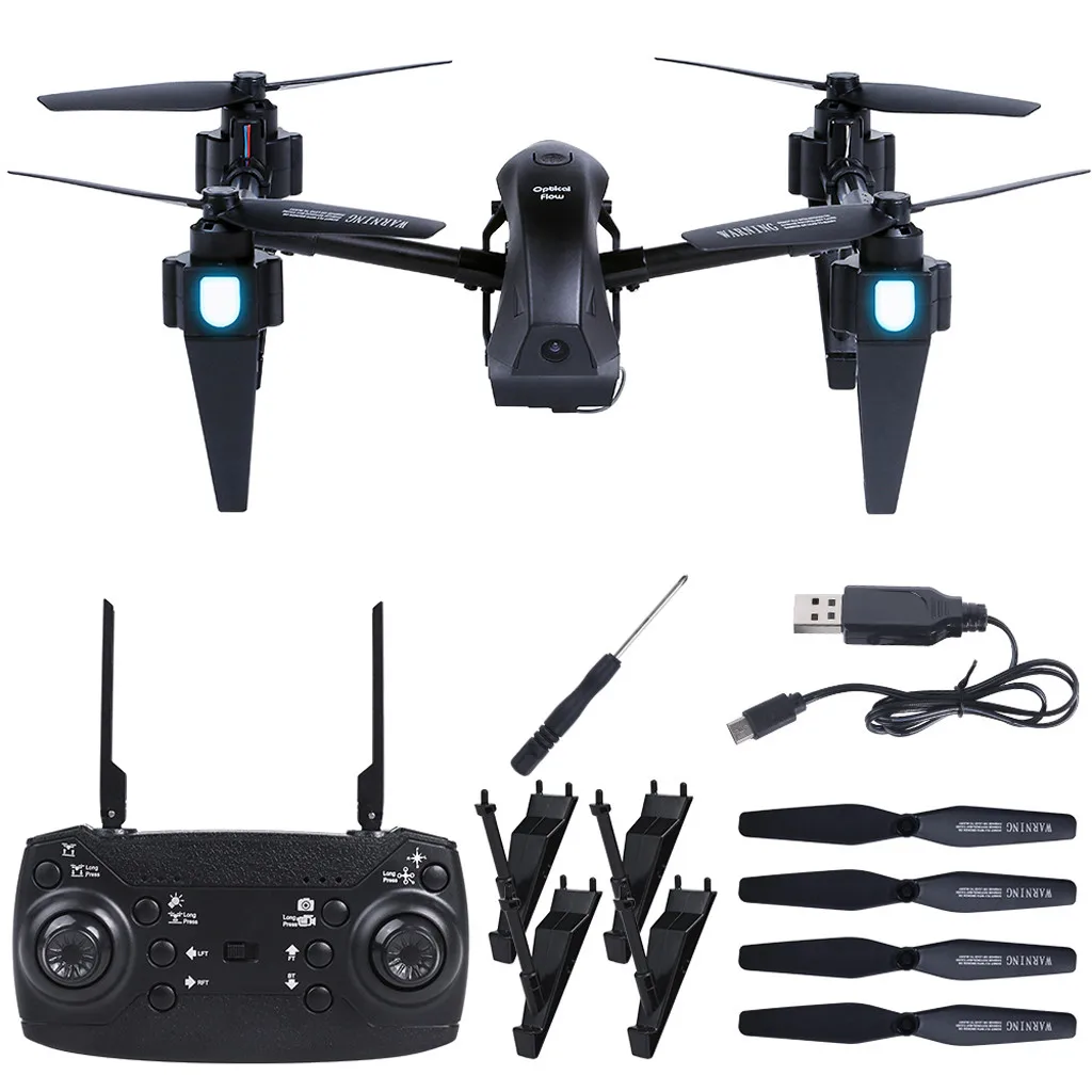 G1 wifi 4K камера FPV 2,4 Ghz 4CH высота держатель оптического потока селфи Дрон#19 Новые поступления - Цвет: One Battery
