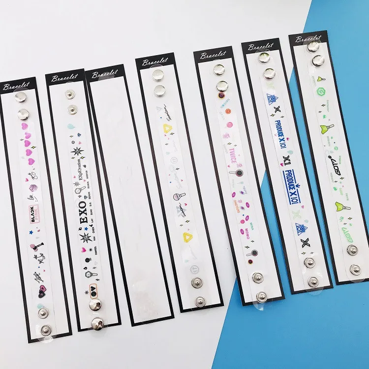 KPOP X1 Twice Seventeen Blackpink GOT7 EXO product X 101 Дженни прозрачный браслет ручной веревки браслеты для фанатов Gilfs