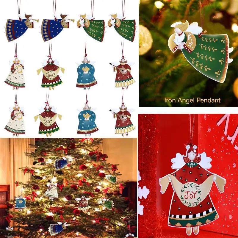 

Tinksky 12PCS Angel Pendants For Christmas Tree Ornament Accessories Home Christmas Tree Xmas Party Decoration Pendant A35
