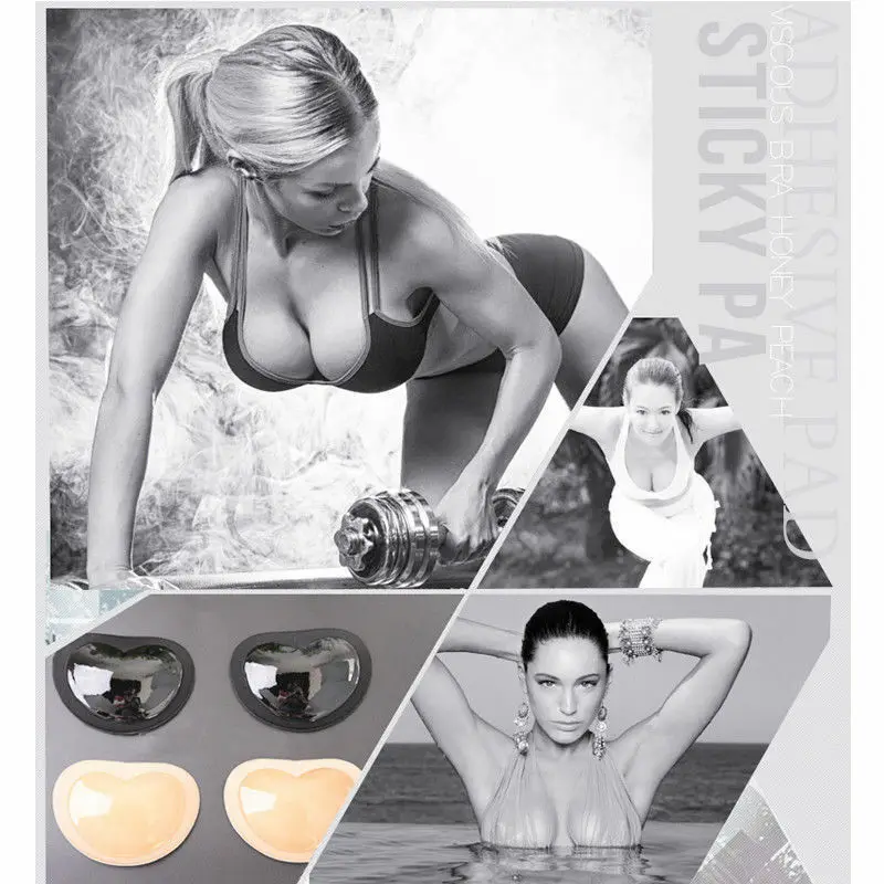 Women Nipple Cover Invisible breast Padding Insert Pads Push Up Silicone Self Adhesive Breast Enhancer Women Intimate accessory