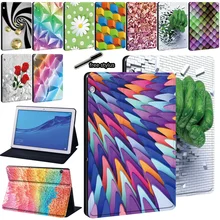 Printing Leather PU Stand Tablet Cover Case for Huawei MediaPad T3 8.0/T3 10 9.6