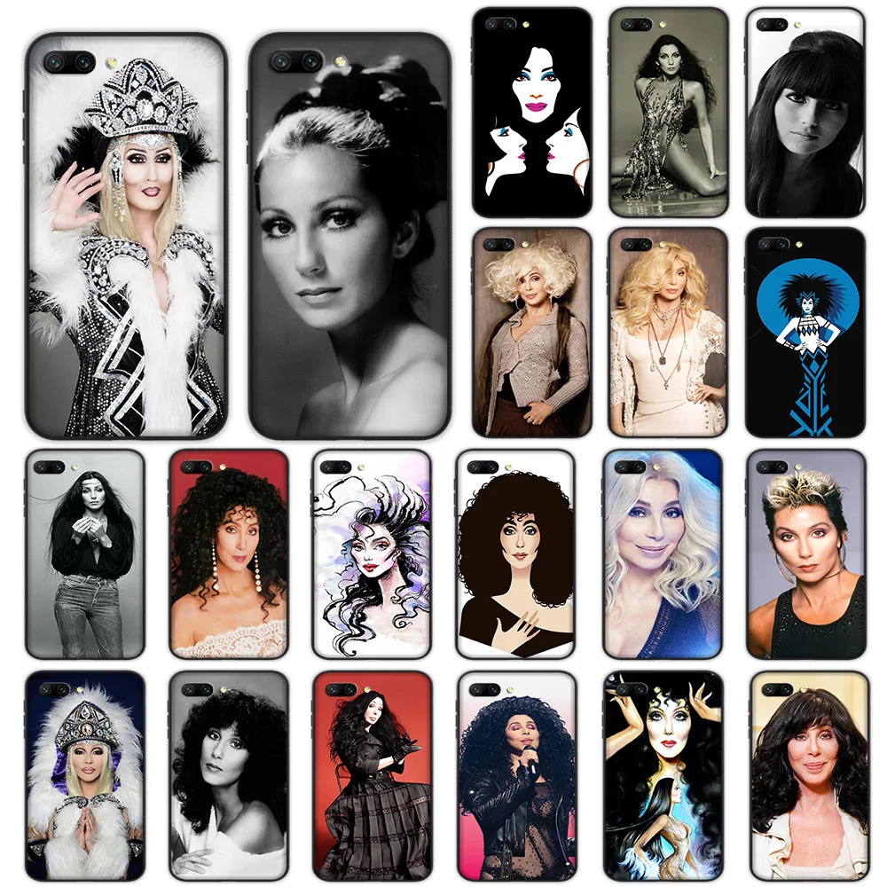 

Cher Cherilyn Sarkisian Soft Case for Huawei Honor View 20 9X Pro P smart Z plus P20 Y9 Prime Nova 5i 4 Lite