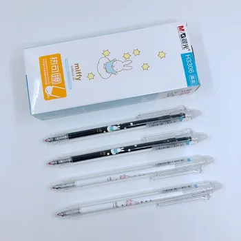 

(12 Pieces/Lot) Cute Cartoon Rabbit Retractable 0.5mm Magic Erasable Gel Pen Blue Ink Kawaii School Office Stationery Gift H3306