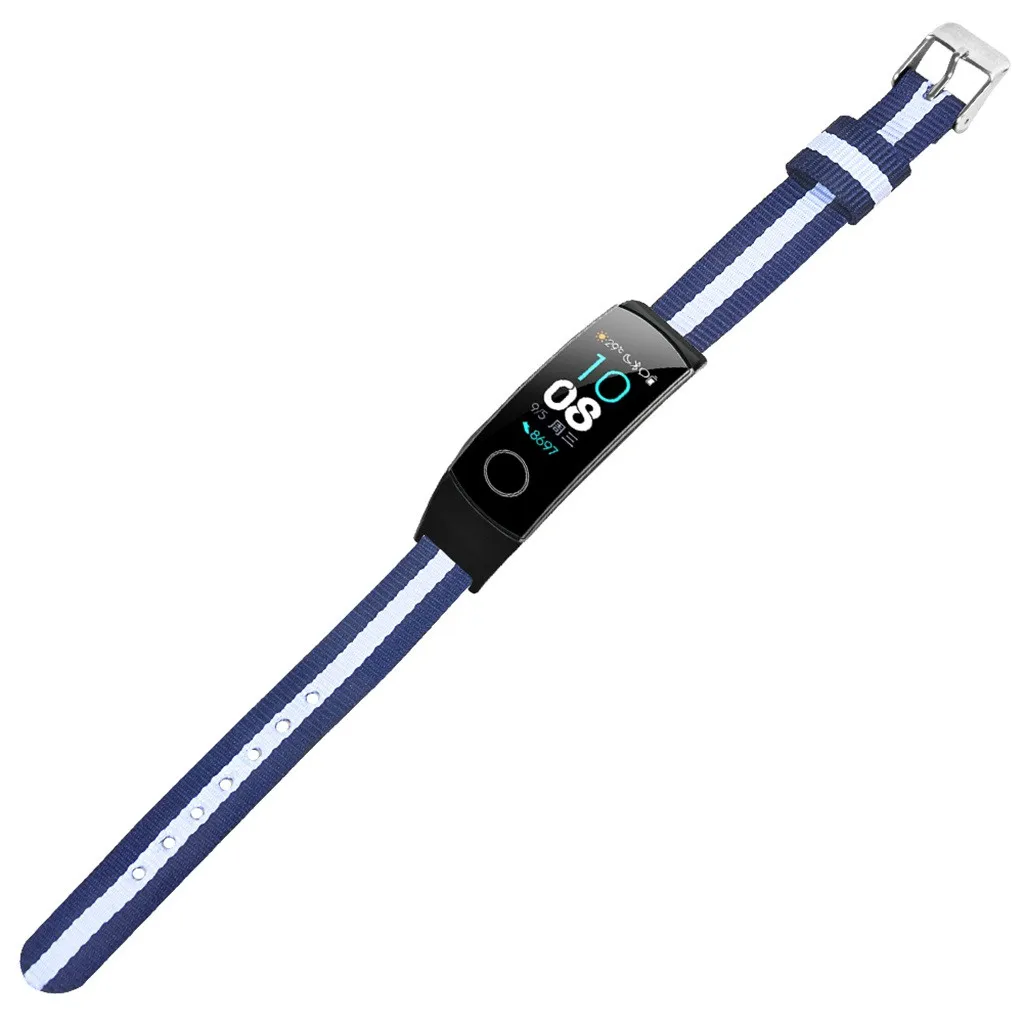 Ouhaobin ремешок на запястье для huawei Honor Band 5/4 нейлоновый металлический браслет спортивный ремешок для часов Смарт-браслет аксессуары
