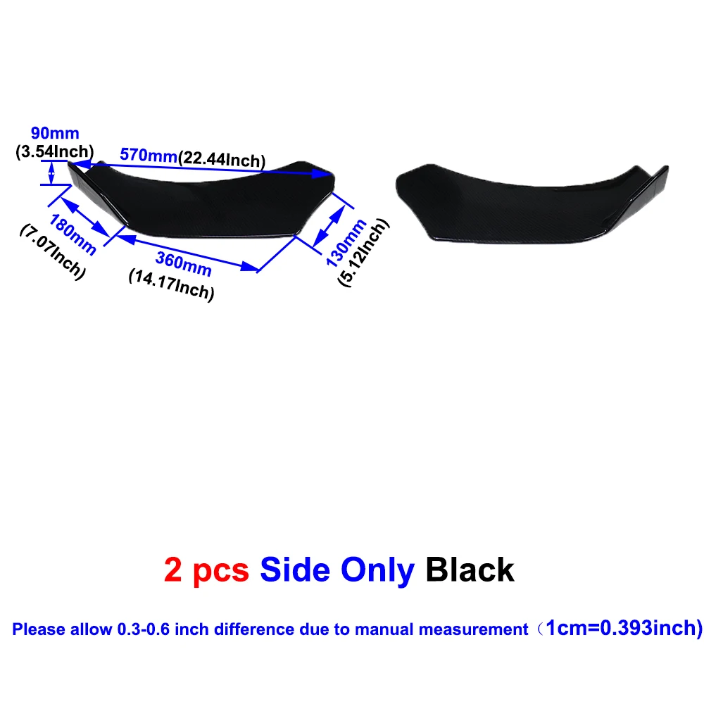 Universal Spoiler Shovels Front Bumper Deflector Lip