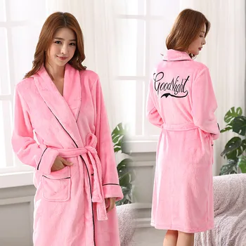 

Winter Women Warm Bathrobe Daily Soft Flannel Pajamas For Women Casual Pijamas Nightwear Lounge Sleepwear халат женский