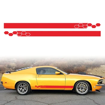 

2pcs Side Body Stickers Vinyl Wrap Decals For Golf 4 5 6 7 MK3 MK4 Removable