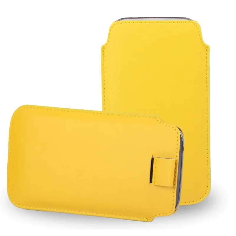 TOKOHANSUN универсальный чехол для телефона Для Doogee bl5000 Y8C HOMTOM HT17 N10 N20 N90 X80 из искусственной кожи чехол сумка чехол - Цвет: Цвет: желтый