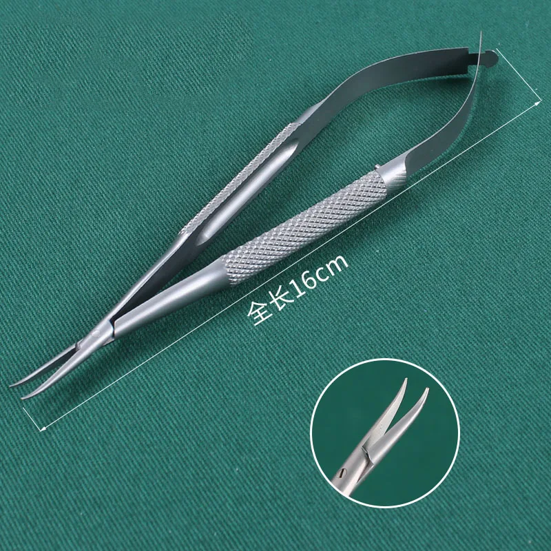 Titanium alloy surgical microscopy needle holder stainless steel elbow needle holder ophthalmic instruments surgical tools