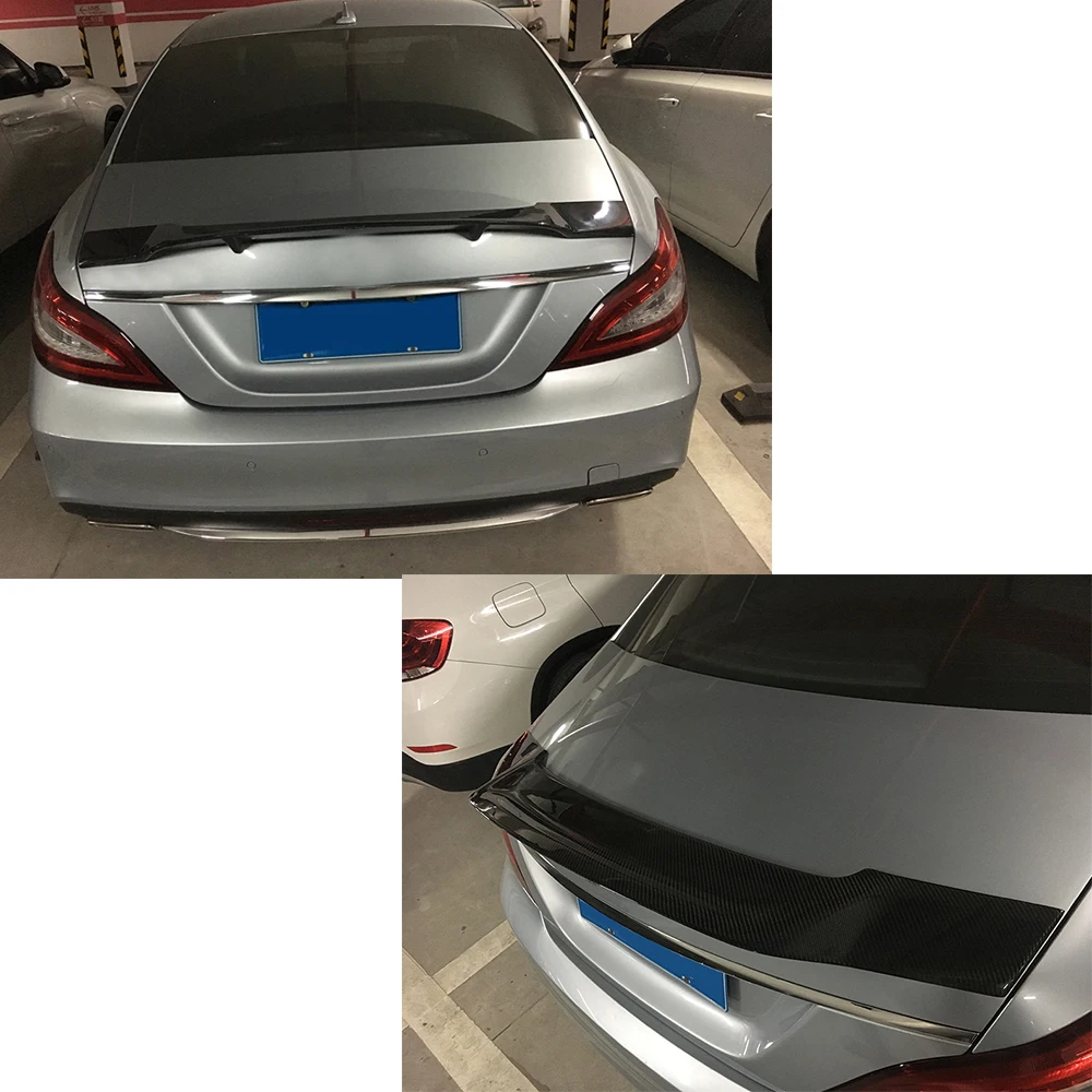 Задний спойлер багажника для Mercedes-Benz W218 CLS63 AMG седан 2012- CLS350 CLS400 CLS500 CLS550 класс CLS углеродного волокна загрузки губ