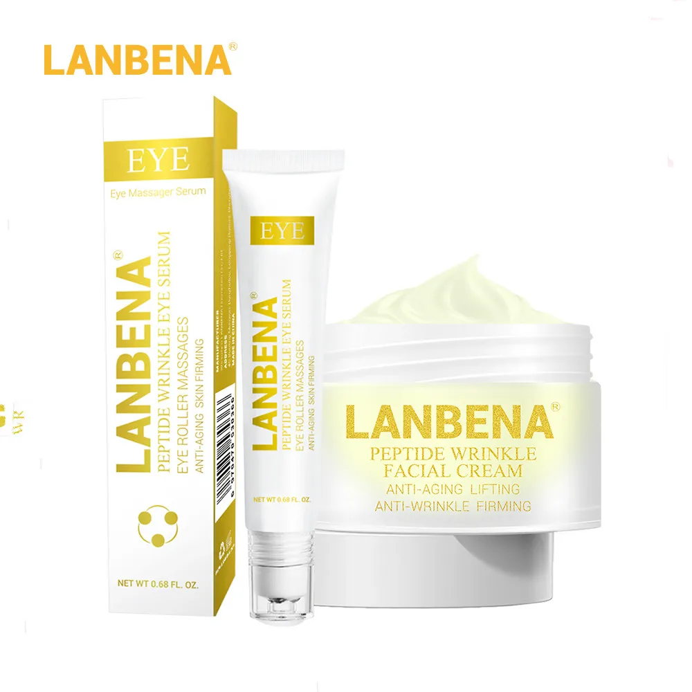 LANBENA уход за кожей набор крем для лица+ Сыворотка для глаз лифтинг укрепляющий глубоко Восстанавливающий питательный защищающий Восстанавливающий подтягивающий кожу