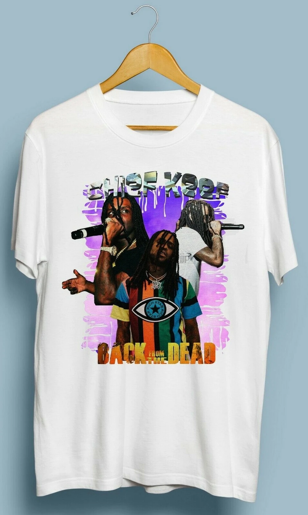 Винтаж Chief Keef Sosa хип-хоп Футболка размер s m l xl 2XL хлопок печать мужские топы |
