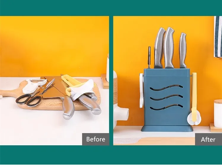 Держатель для кухонных ножей подставки для ножей блок для хранения инструментов держатель для слива кухонный гаджет кухонные принадлежности